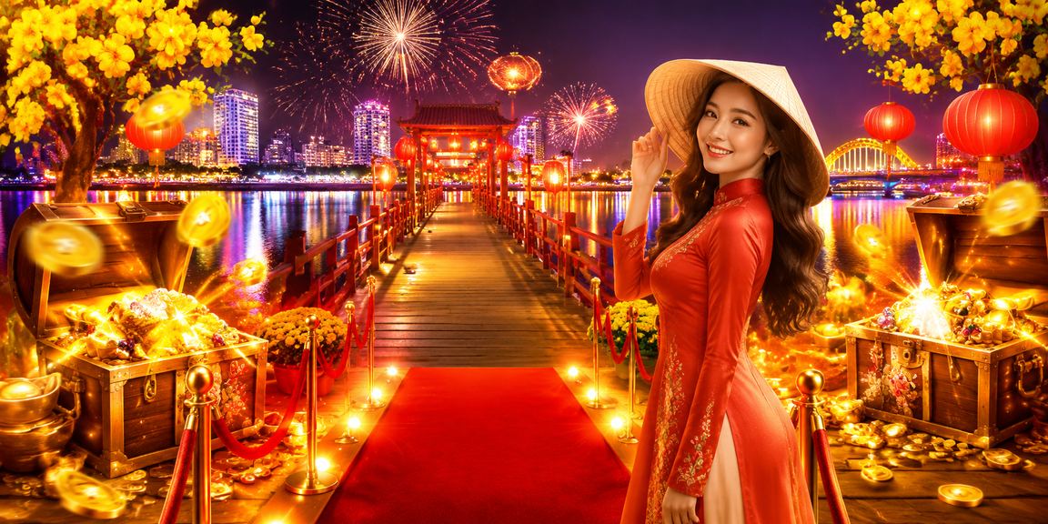 Người dùng nạp tiền nhận thưởng với nón lá tại Đà Nẵng
