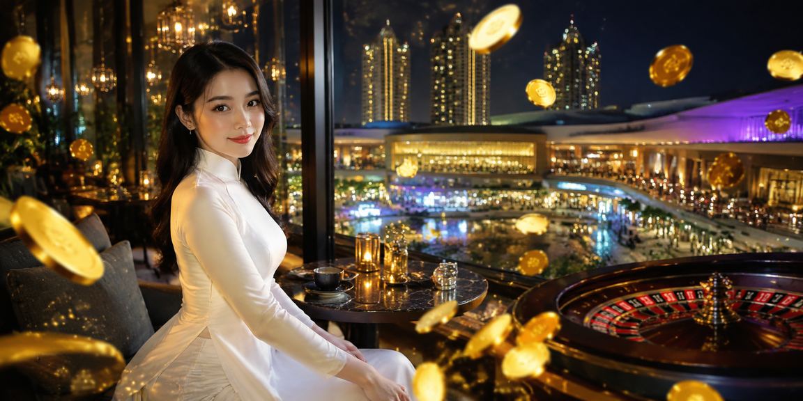 Bàn Roulette casino sang trọng tại Hà Nội với áo dài truyền thống