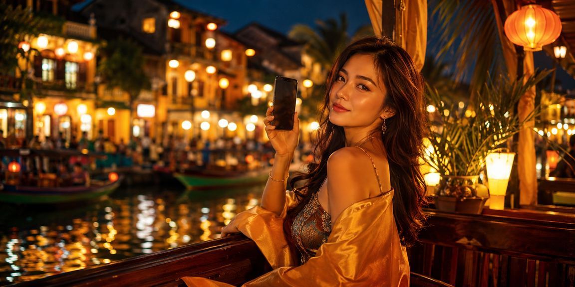 Người mới đăng ký nhận ưu đãi tại chợ đêm Hội An