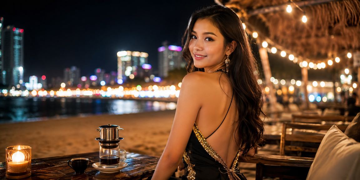 Người dùng Nha Trang thưởng thức cà phê và chơi casino trực tuyến ven biển